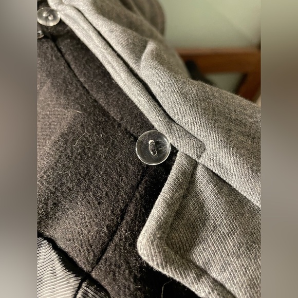 AVEC LES FILLES | Long Black Hooded Coat | Med - Picture 6 of 8